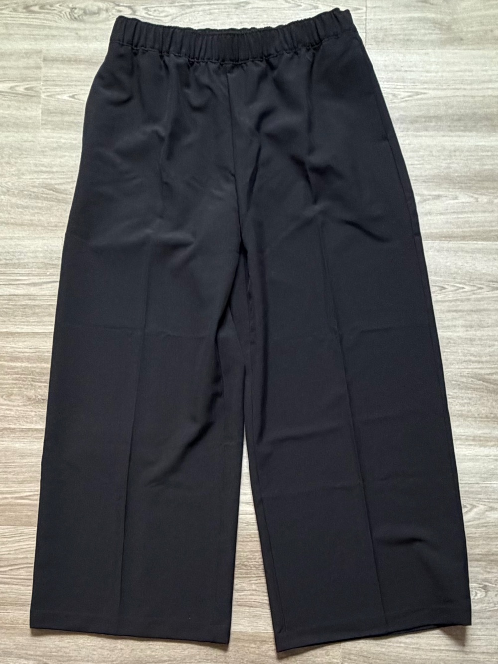 Old Navy Black High Rise Wide-Leg Elastic Waist Trousers
